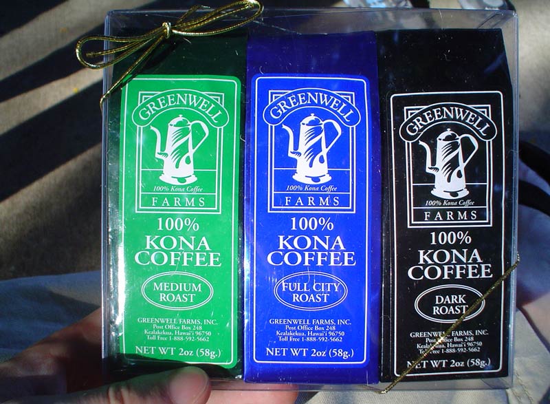 100% Kona coffee