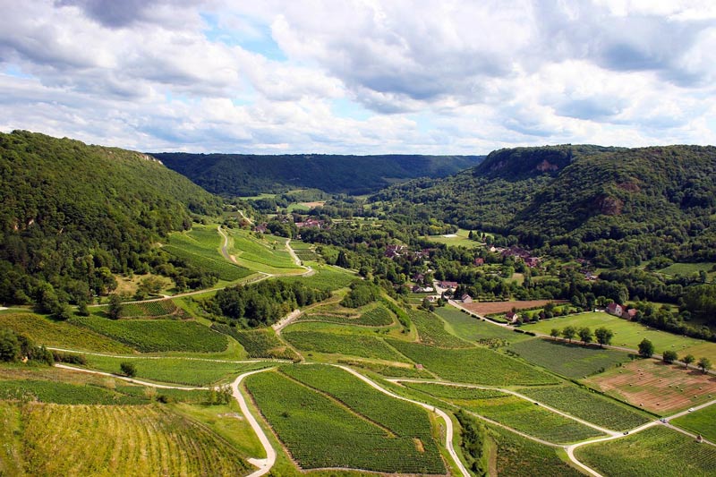 Jura wine region in France