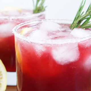 pomegranate mezcal margarita