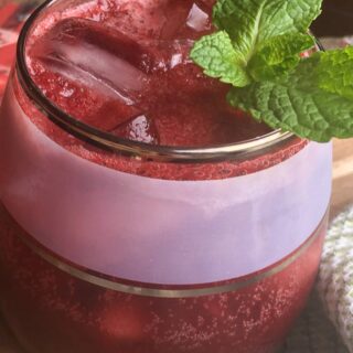 Dark Cherry & Mint Gin Fizz