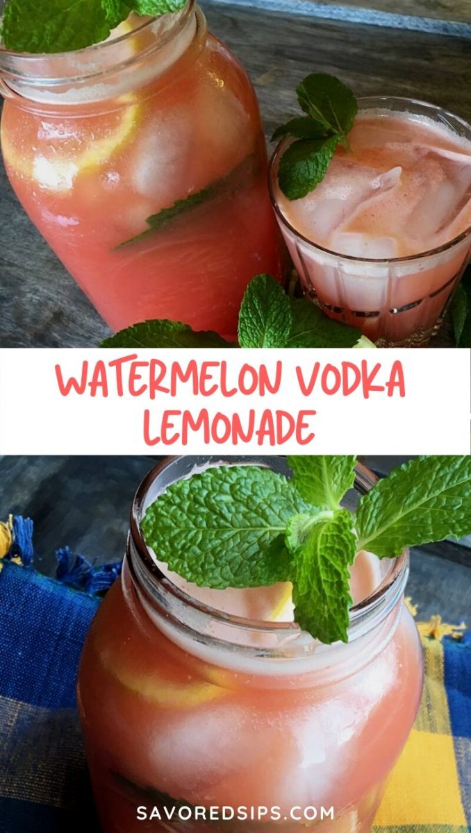 Watermelon Vodka Lemonade Savored Sips
