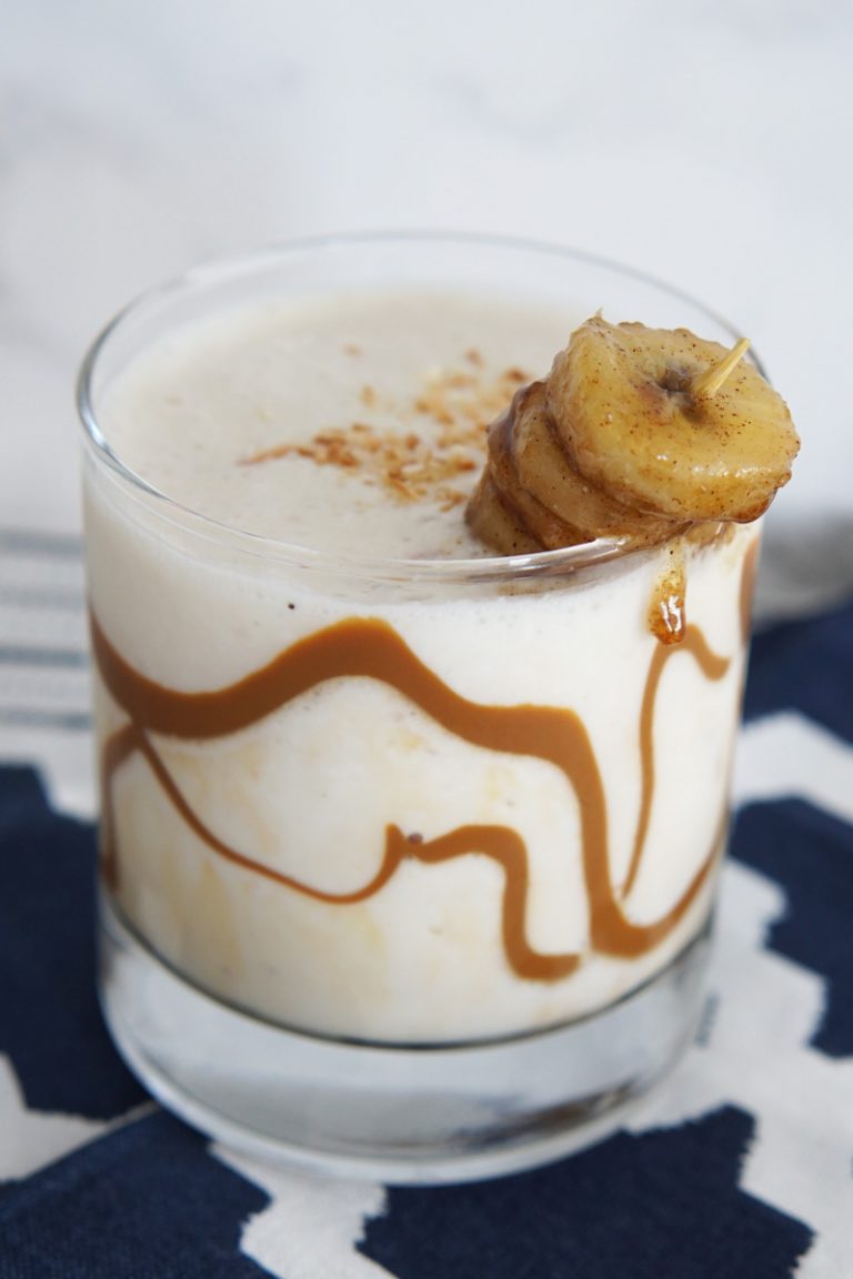 Blended Bananas Foster Daiquiri Savored Sips