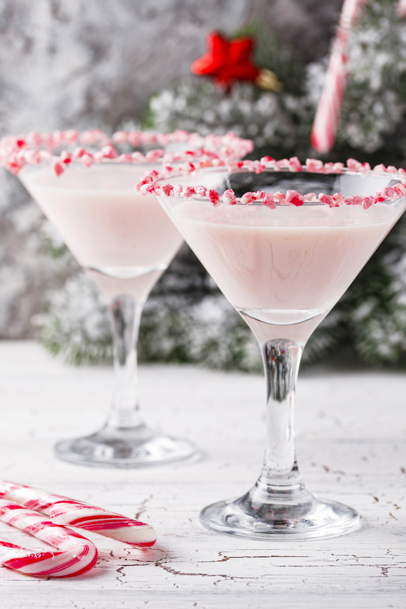 Pink Peppermint Martini - Savored Sips