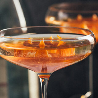 tangerine champagne cocktail