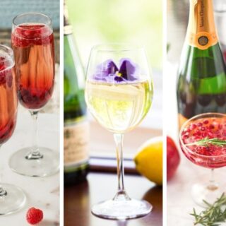Valentine's Day Champagne Cocktails