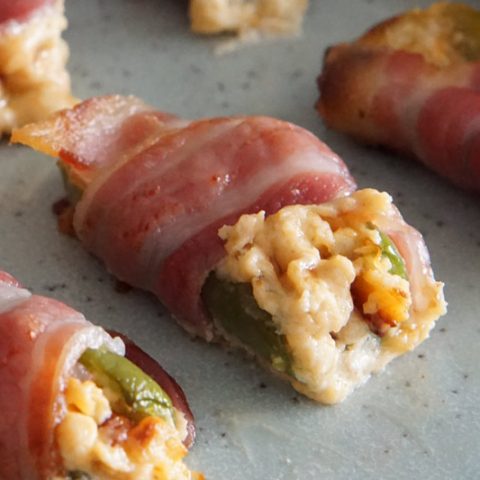 Bacon-Wrapped Jalapeno Poppers