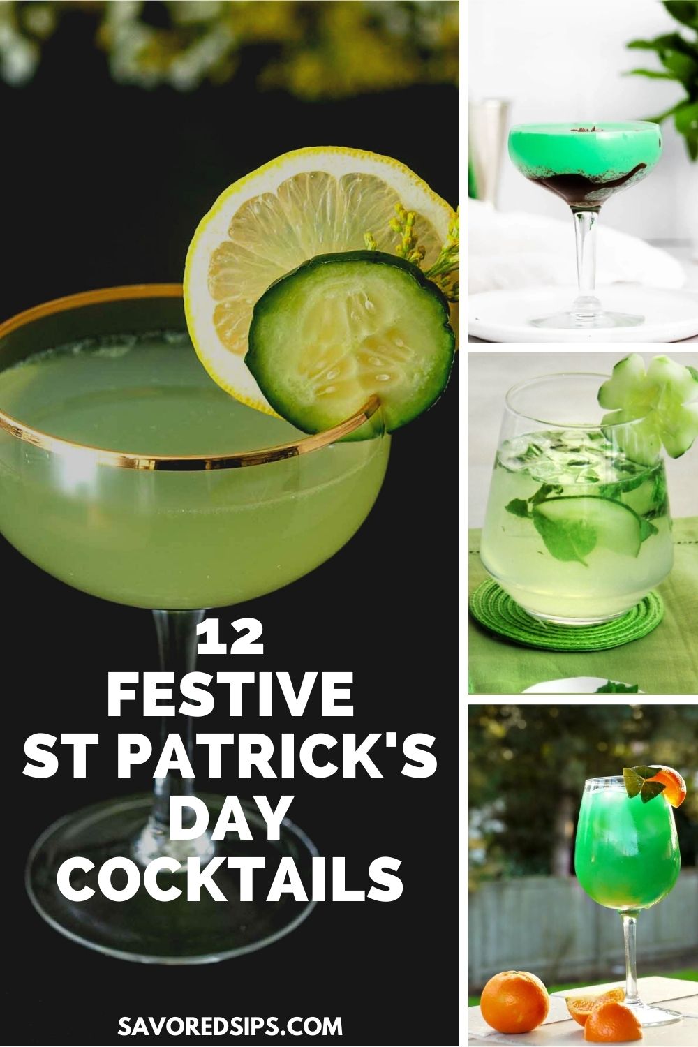 green martinis for st patricks day printables