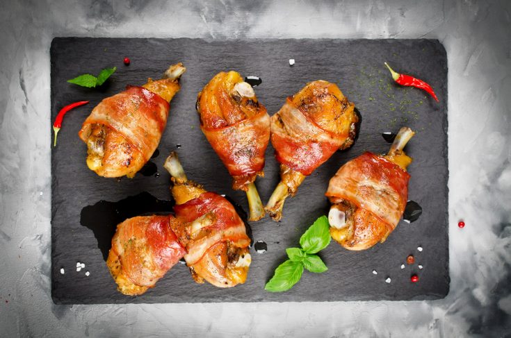 Bacon-Wrapped Chicken Legs