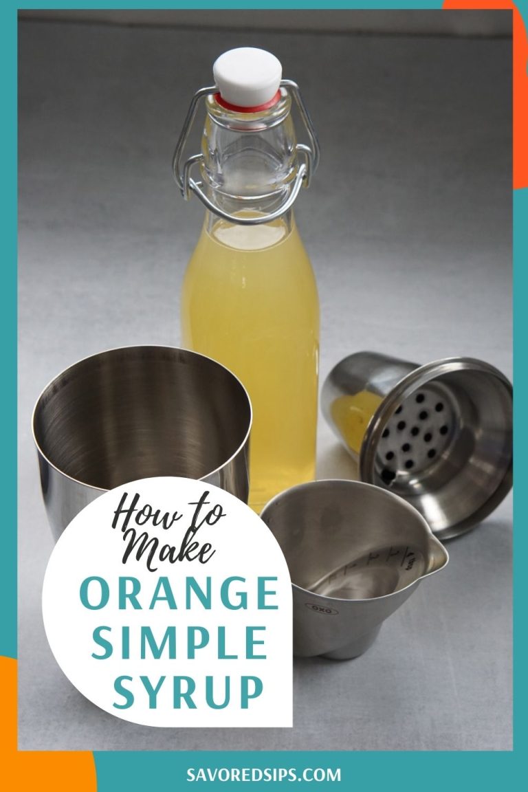 Homemade Orange Simple Syrup Savored Sips