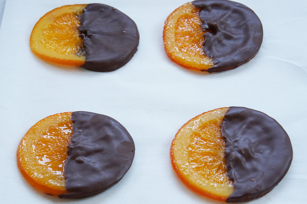 chocolate dipped orange slices