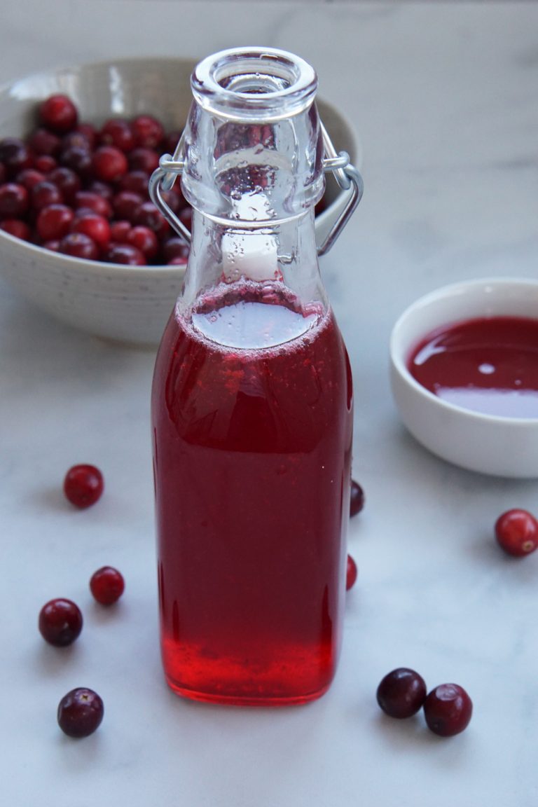Homemade Cranberry Simple Syrup Savored Sips