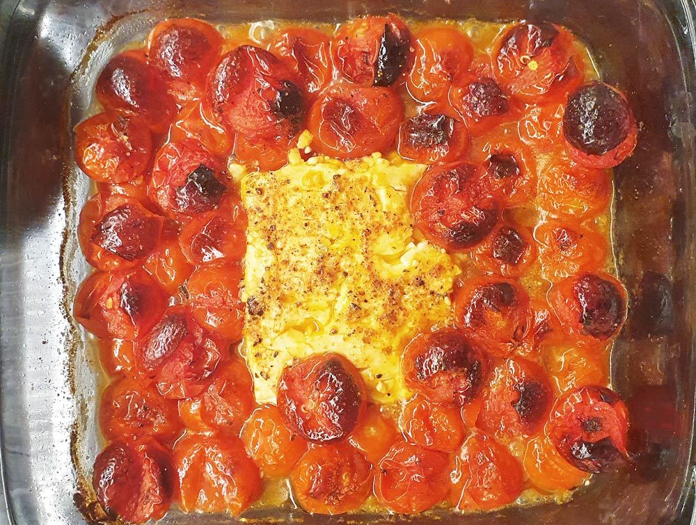 baked feta and tomato