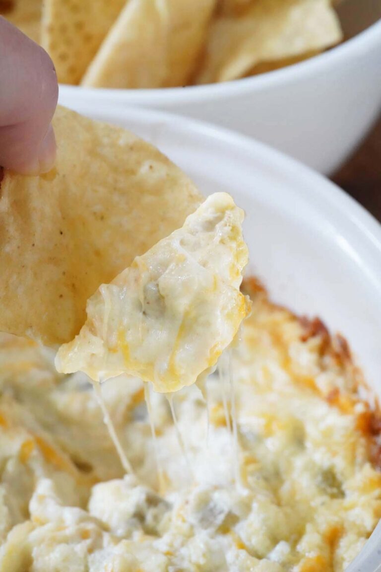 Baked Green Chili Dip Savored Sips