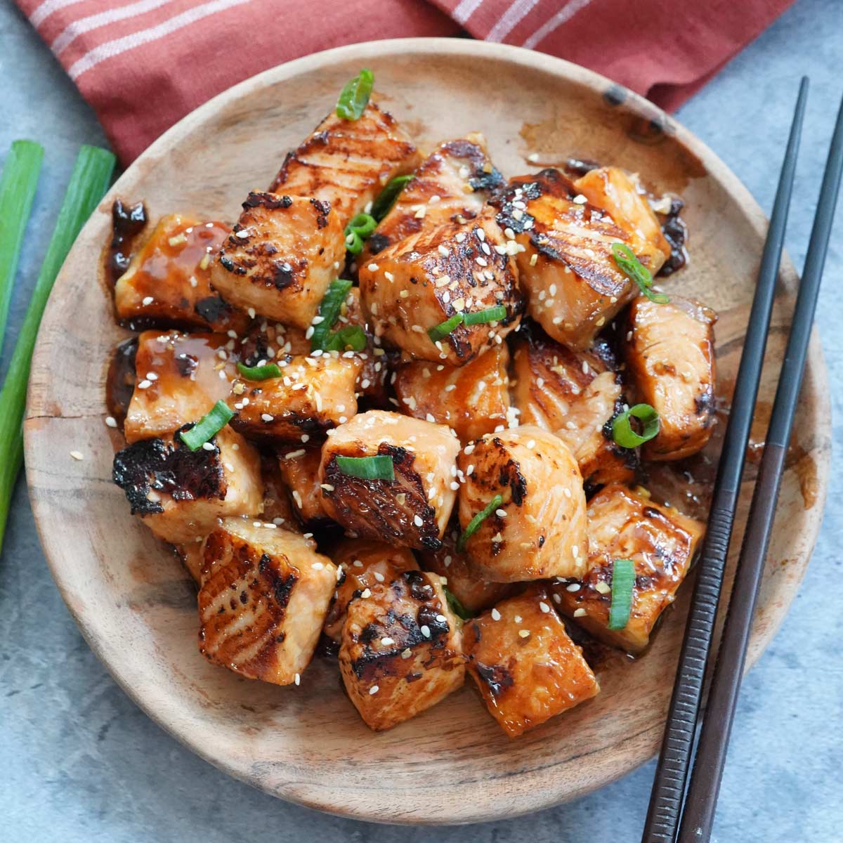 Irresistible Teriyaki Salmon Bites