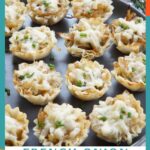 French onion bites on a tray