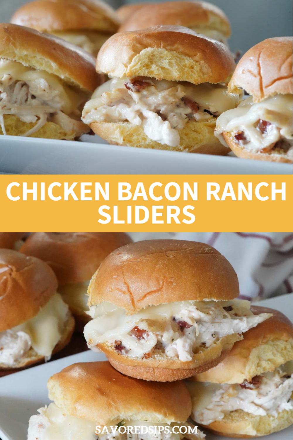 Chicken bacon and ranch sliders