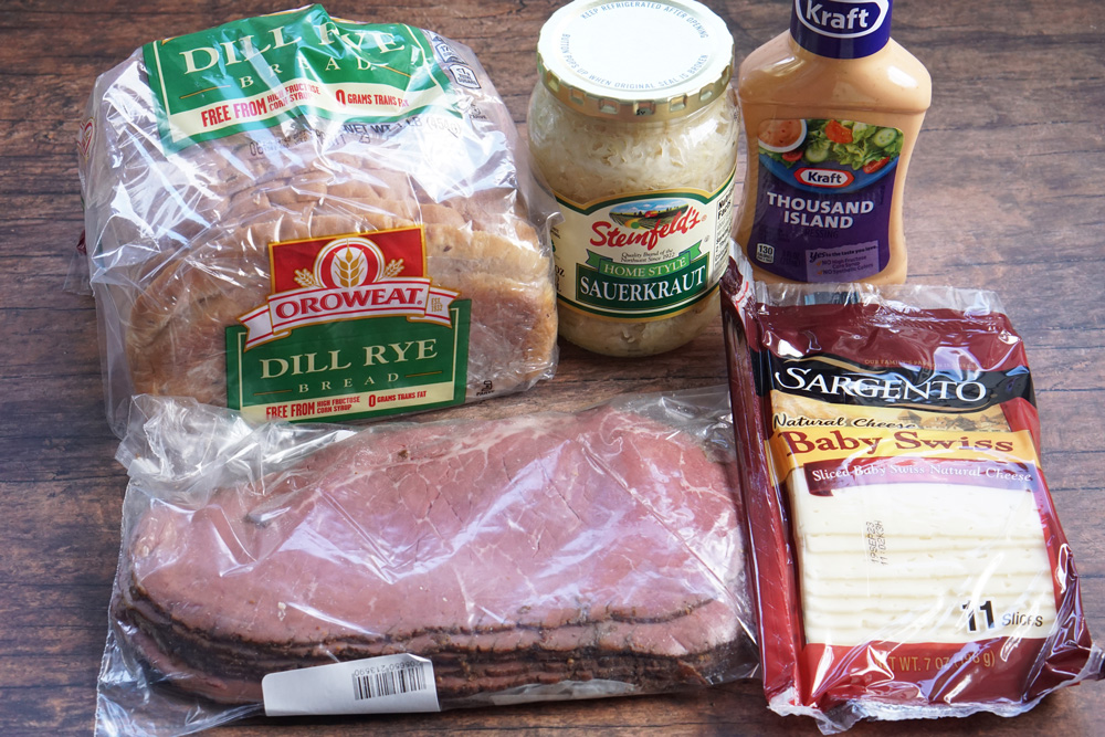 Ingredients for Reuben Bites