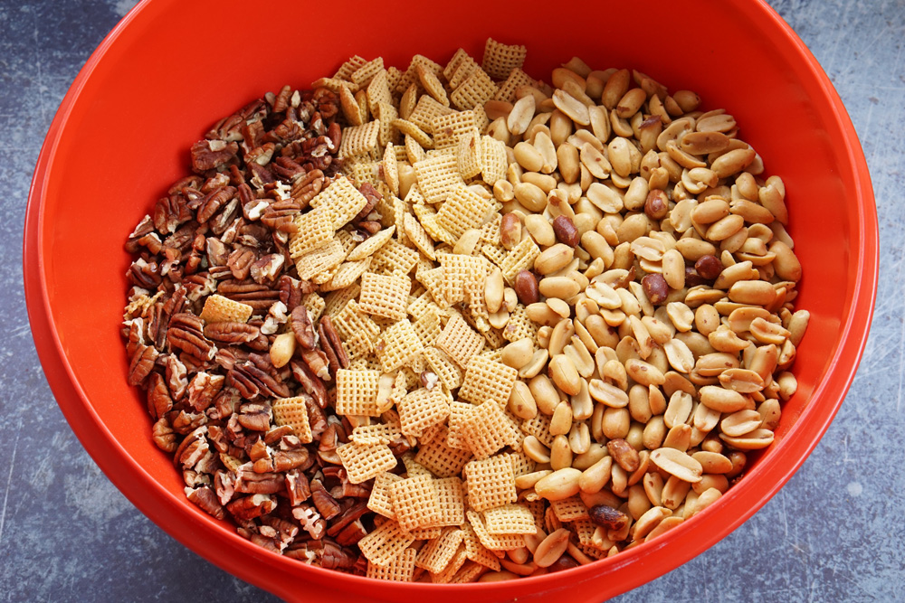 Dry ingredients in a bowl