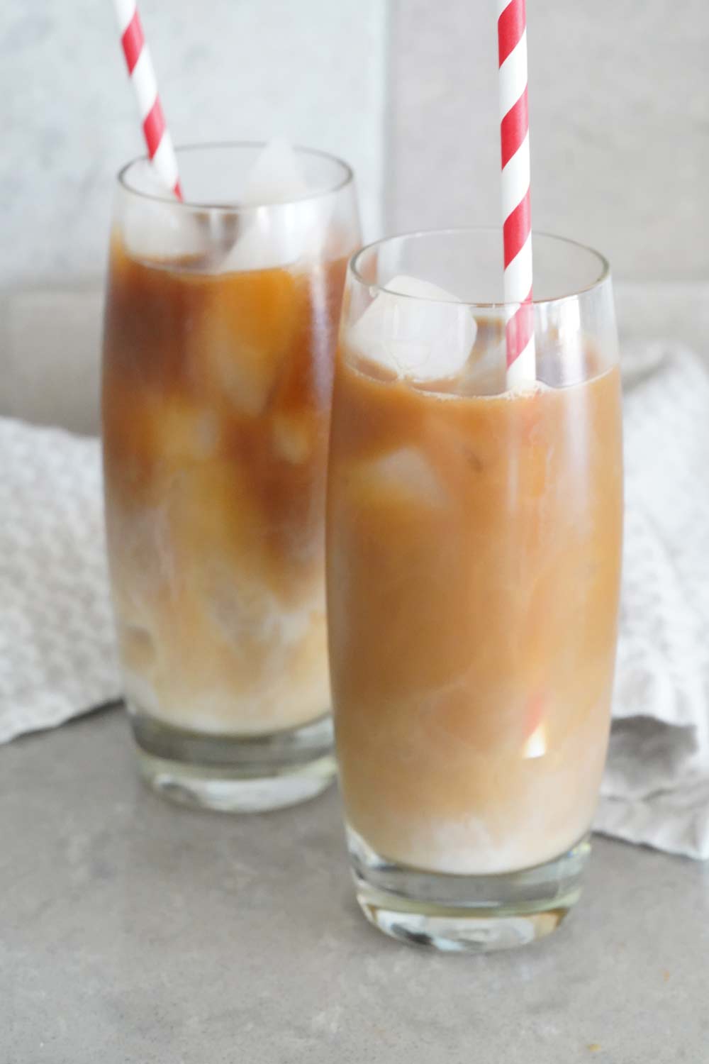 iced coffee with almond milk