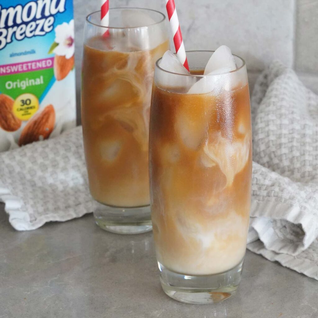 Iced Coffee with Almond Milk Savored Sips