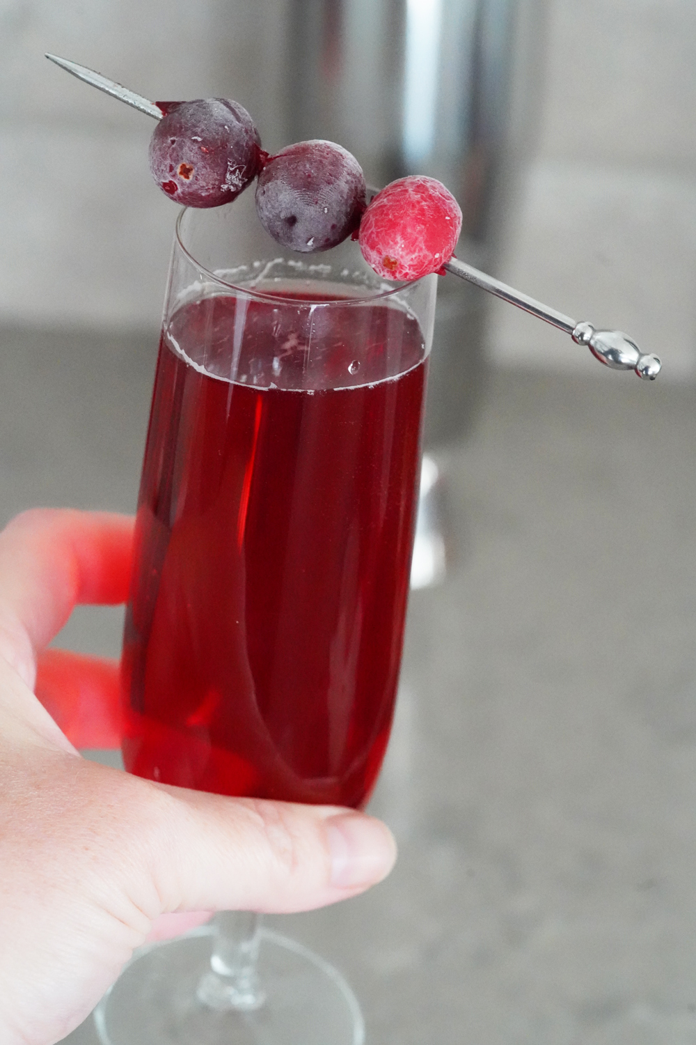 Cranberry ginger beer cocktail