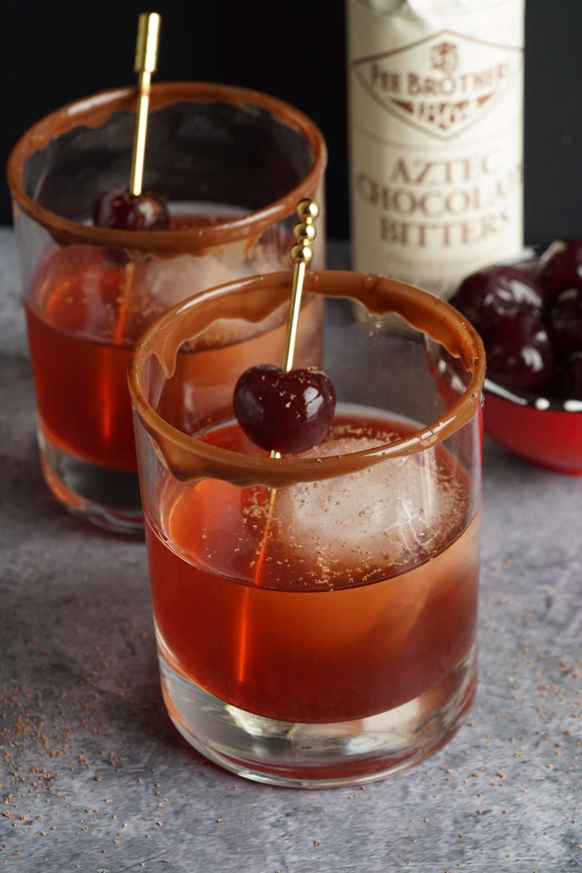 chocolate covered cherry old fashioned