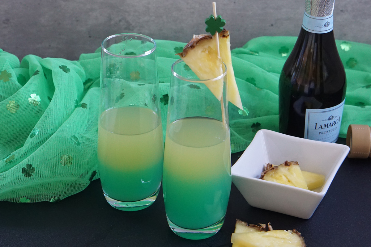 Festive Pot of Gold Mimosa - Savored Sips