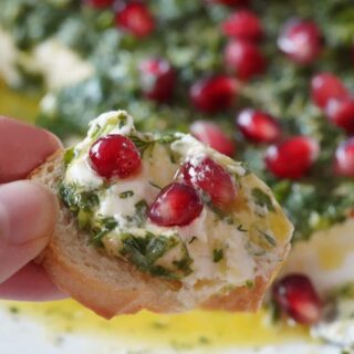 Herb goat cheese christmas tree appetizer