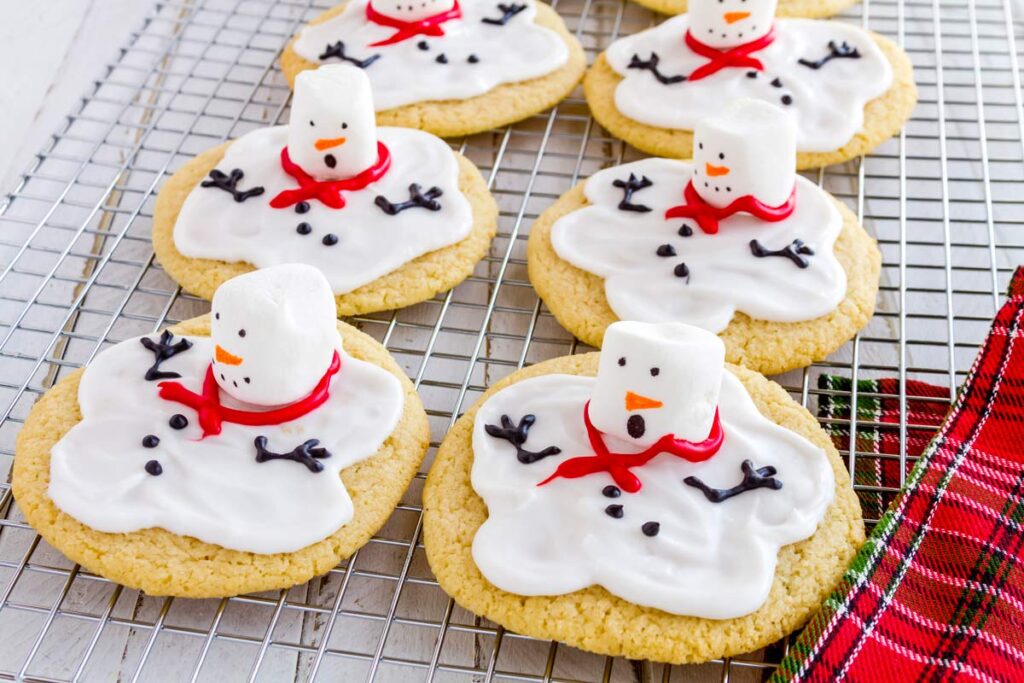 melted snowmen cookies