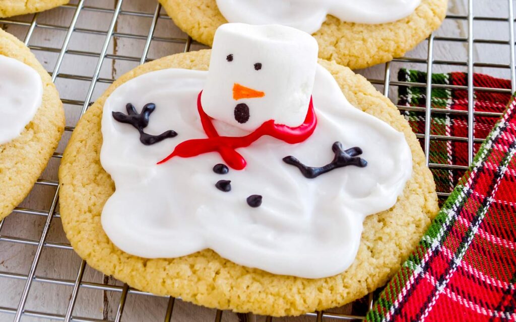 melted snowmen cookies