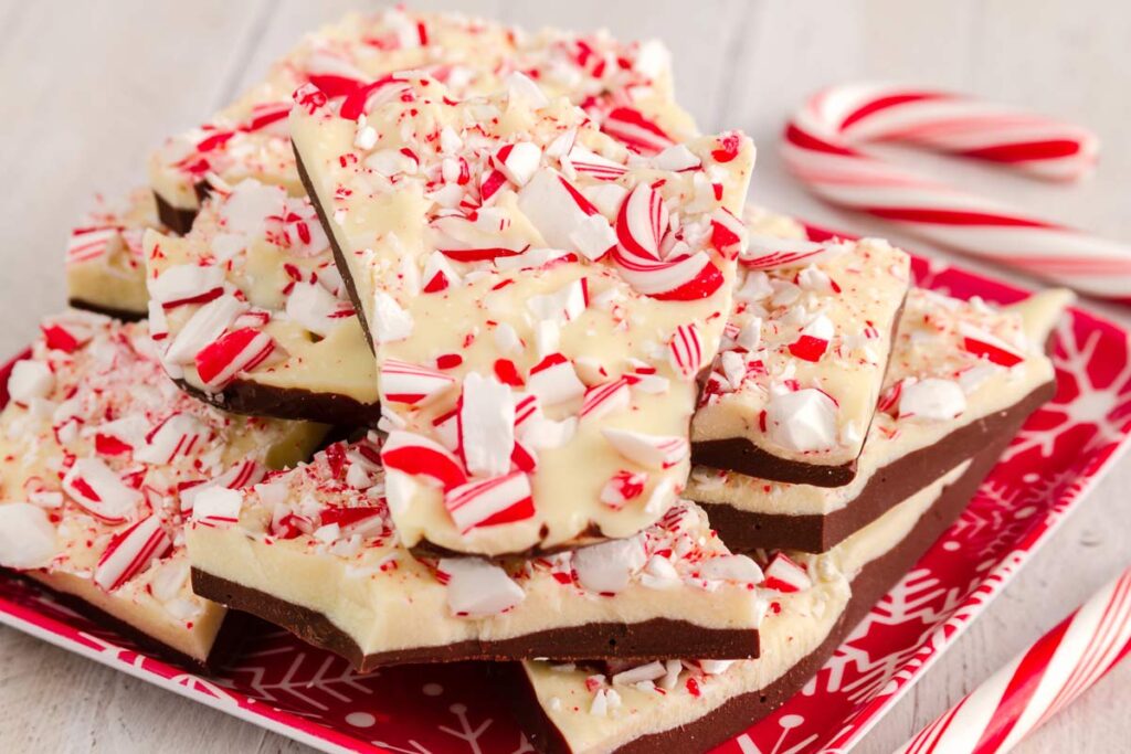 Peppermint bark