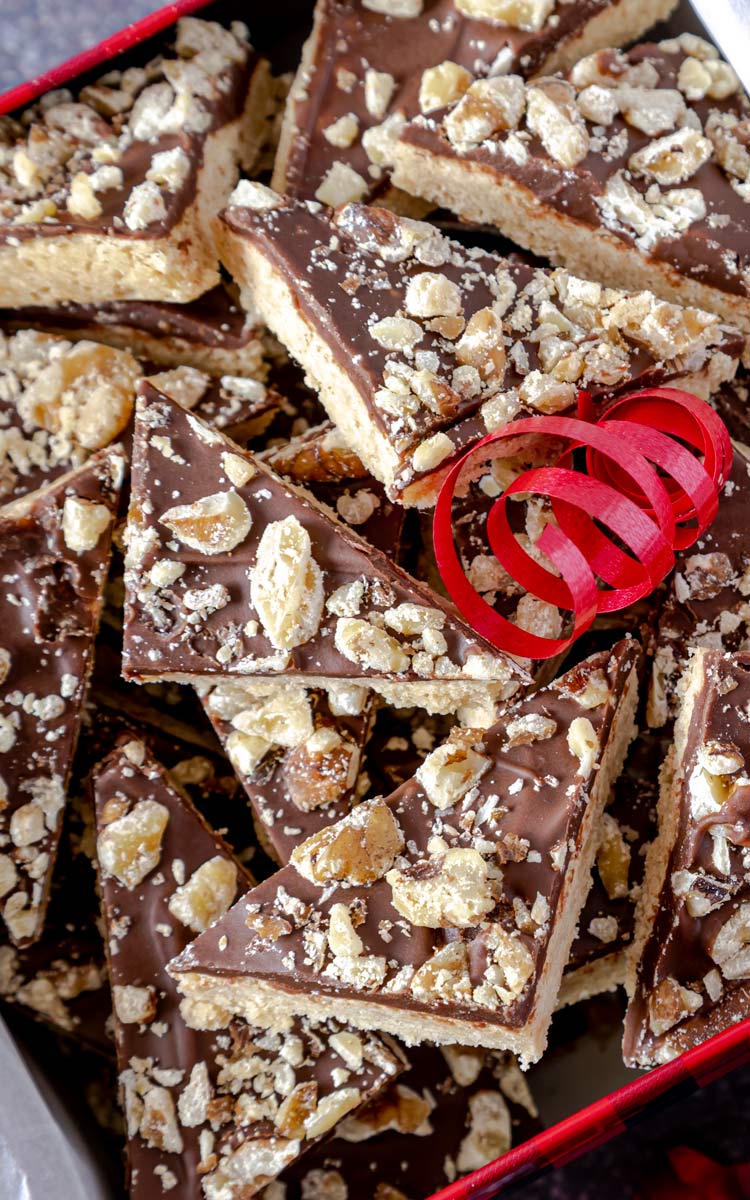 shortbread and chocolate bars