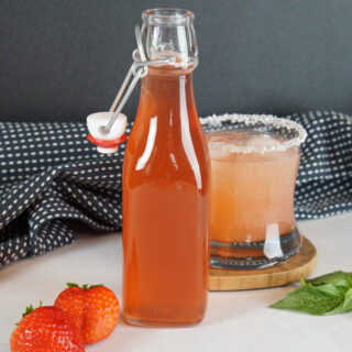 strawberry basil simple syrup