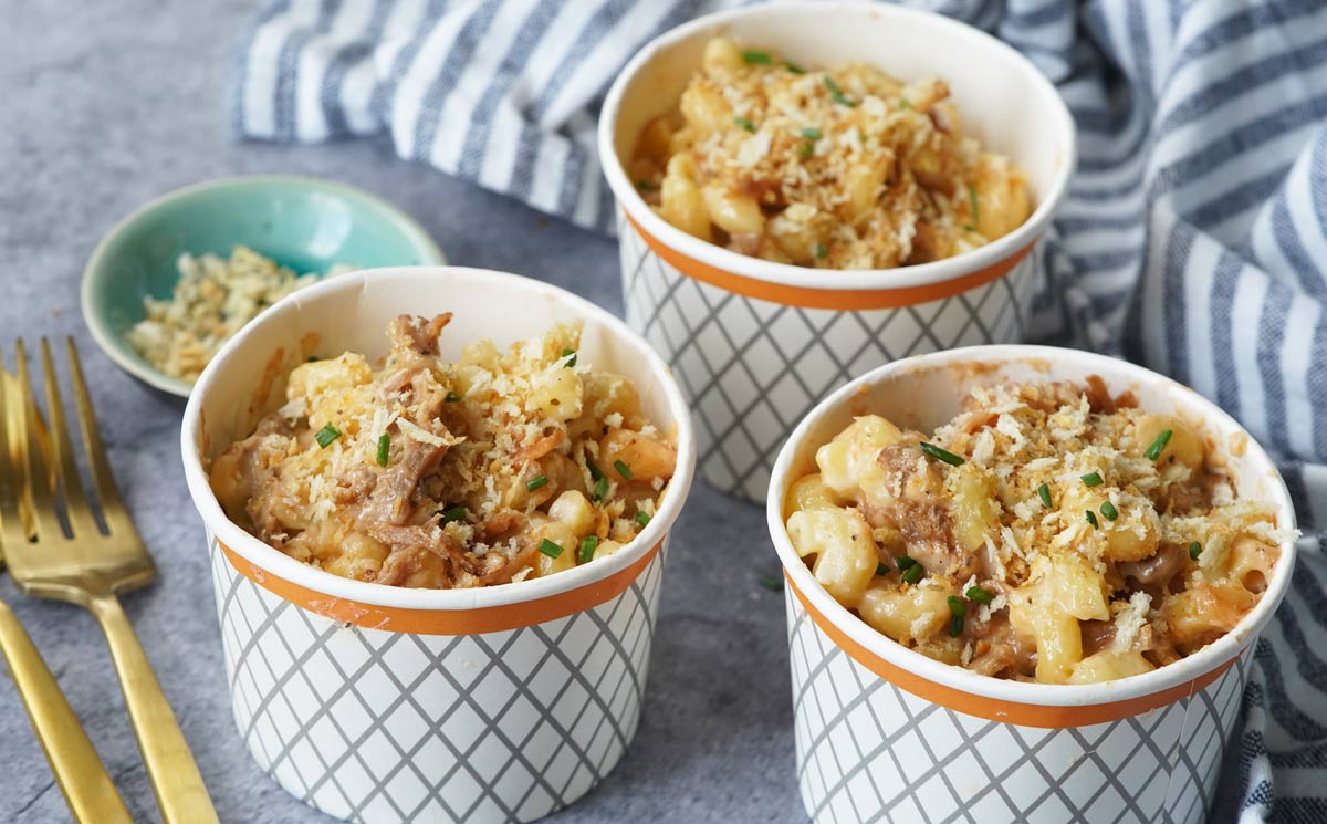 Pulled Pork Mac & Cheese Appetizer