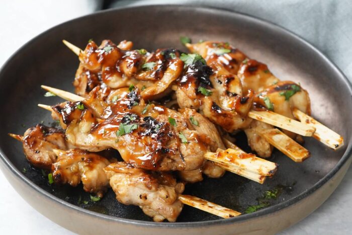 bourbon chicken skewers