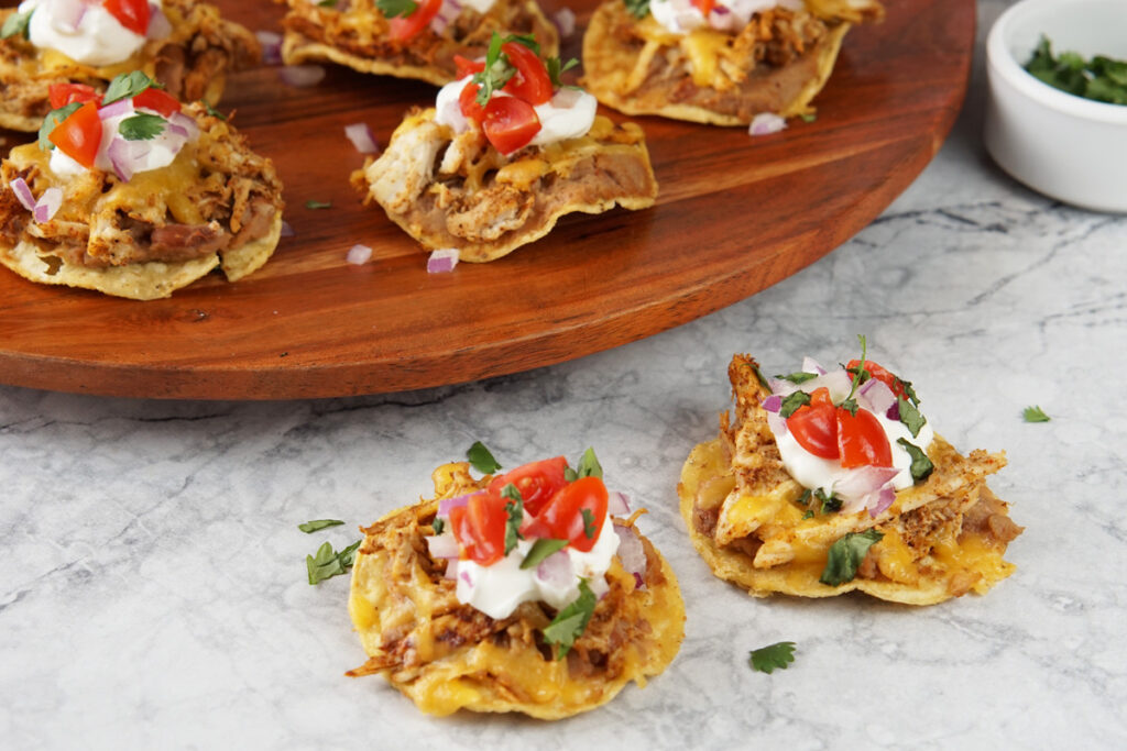 Mini Sheet Pan Tostada Appetizers