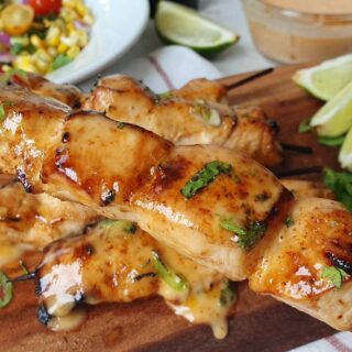 bang bang chicken skewers