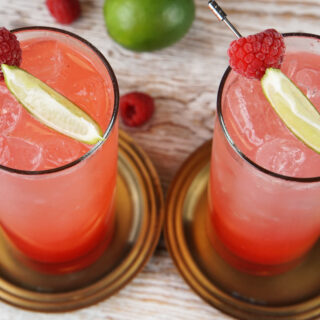 Raspberry Lime Fizz Mocktail