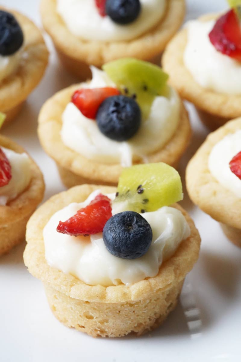 sugar cookie fruit cups