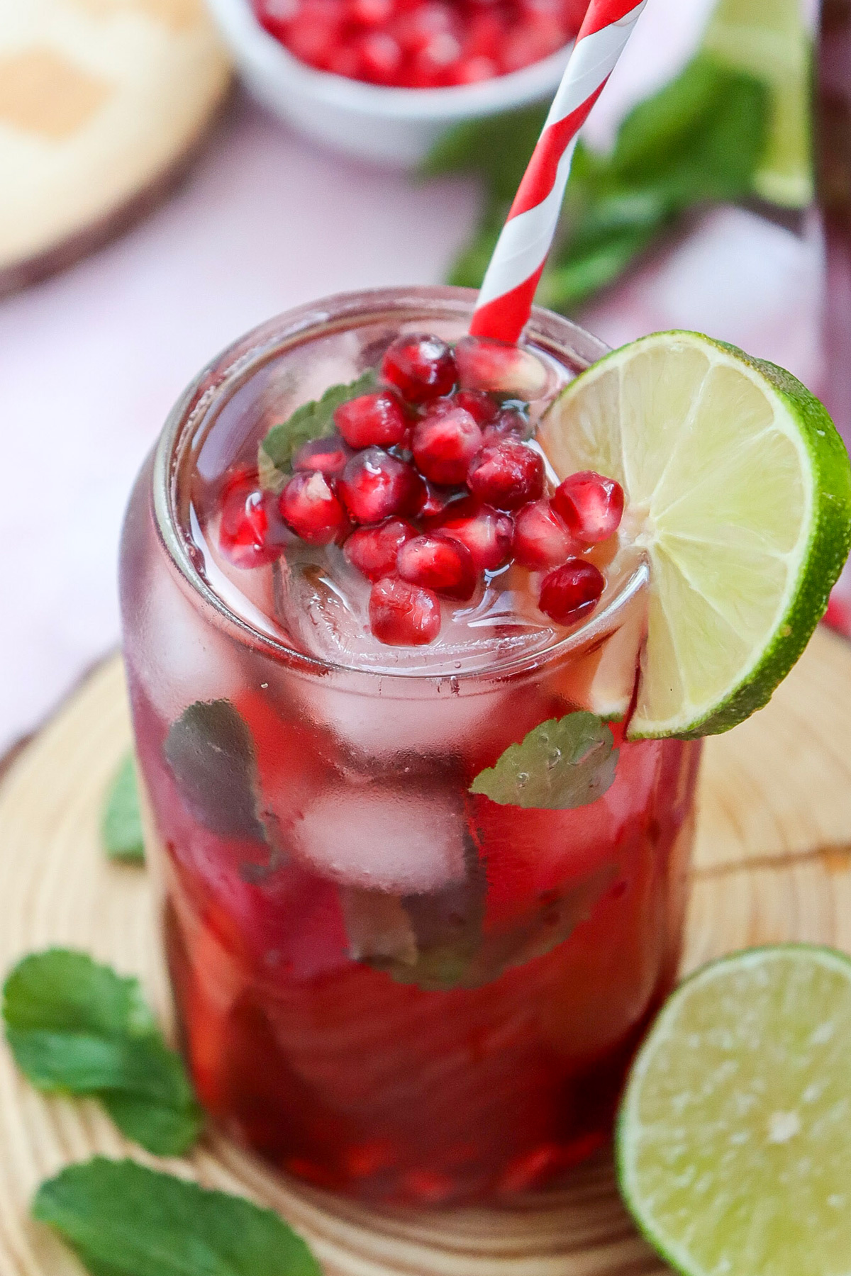 Virgin pomegranate fizz