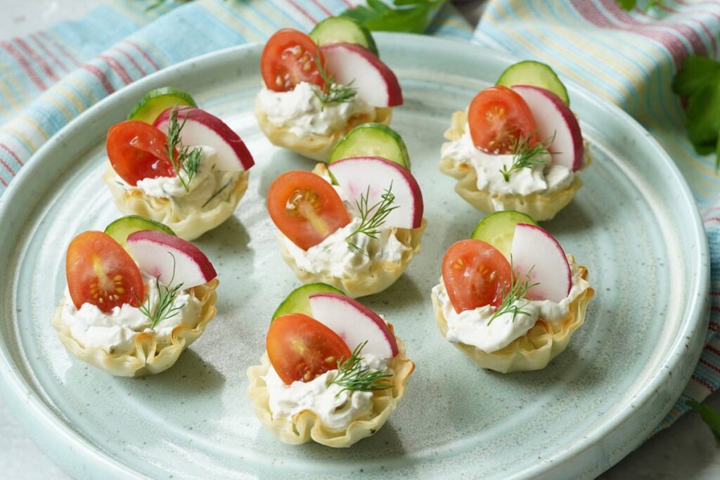herb summer veggie cups