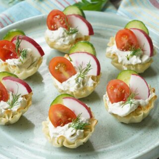 herb summer veggie cups
