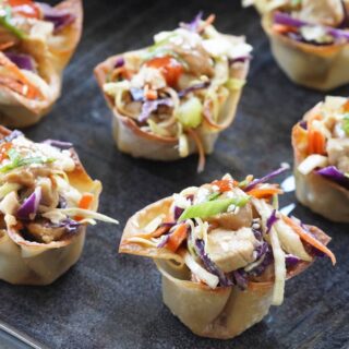 thai wonton cups