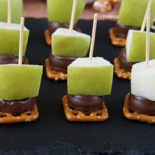 Mini caramel apple bites