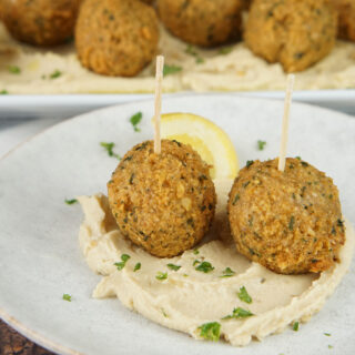Falafel and hummus