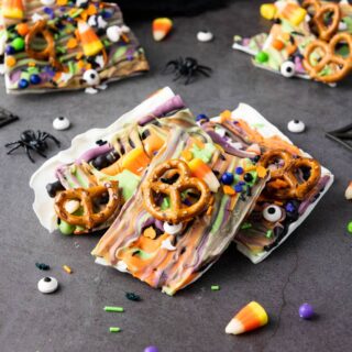 Halloween candy bark
