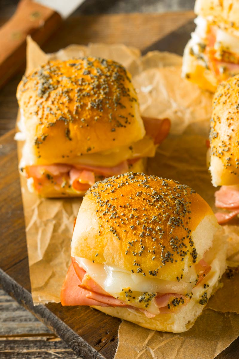 Ham and cheese sliders