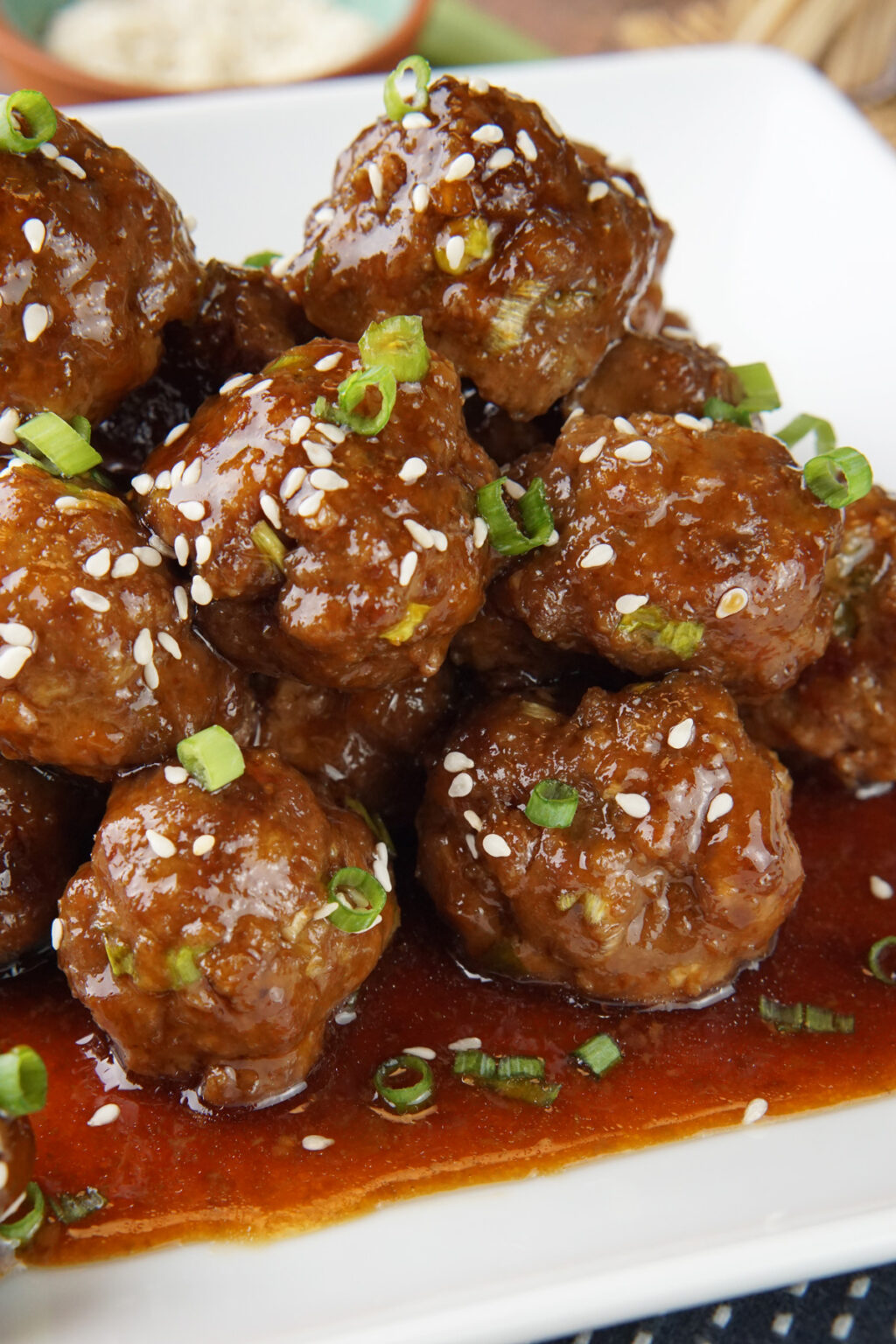 Mongolian beef meatballs