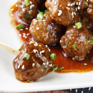 Mongolian beef meatballs