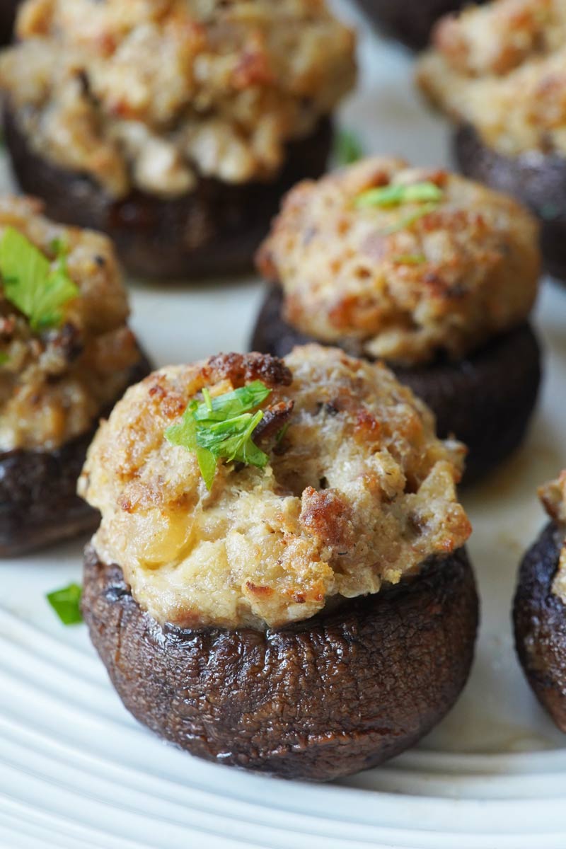 sausage stuffed mushrooms
